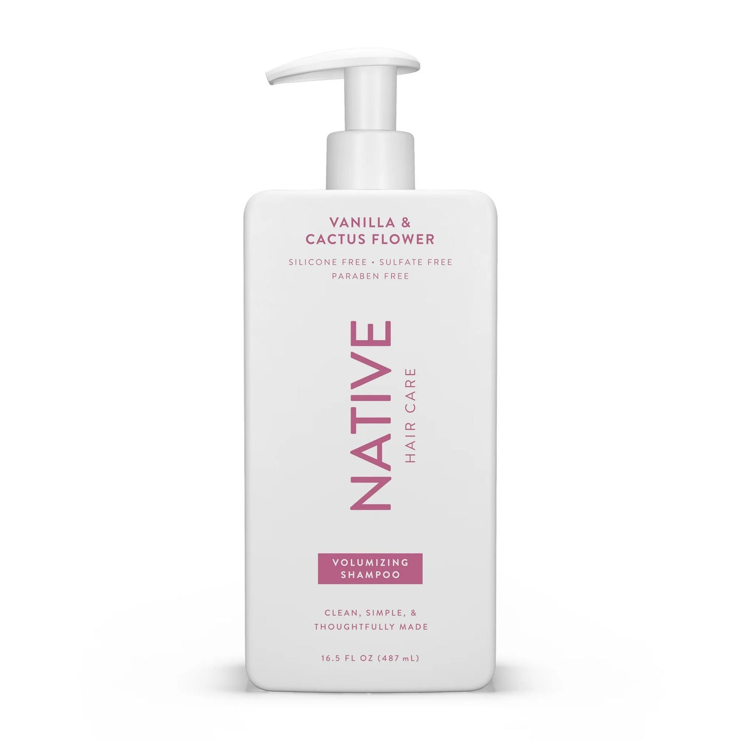Native Champú sin Sulfatos, Vainilla y Flor de Cactus, Voluminizador para Mujeres y Hombres, 16.5 fl oz - La Tiendita de la Jose