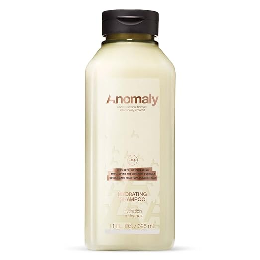 Champú hidratante Anomaly para cabello opaco y seco con aceite de coco y aloe vera, 325 ml