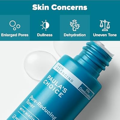 Tóner facial reductor de poros para equilibrio de piel