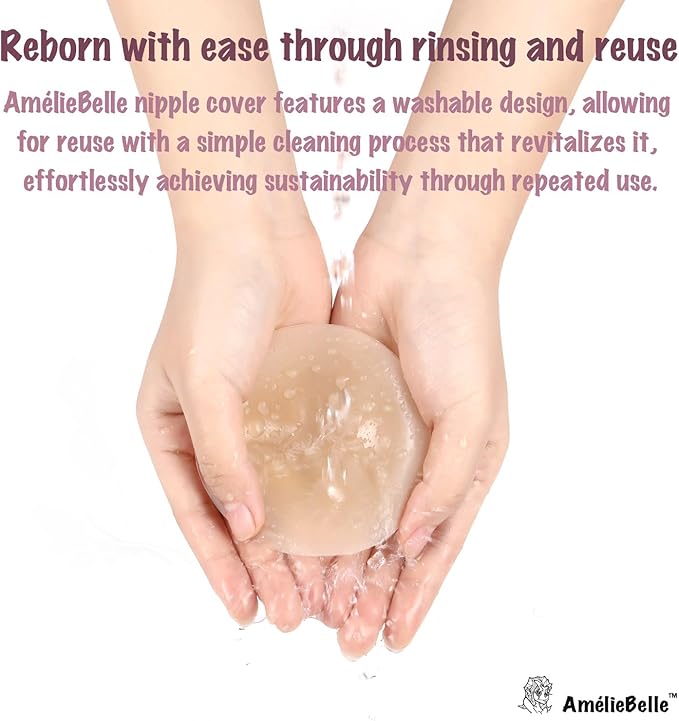 Cubrepezones de silicona adhesivos - Cubrepezones reutilizables para mujeres