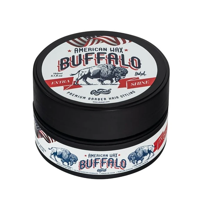 Cera capilar buffalo profesional fijación fuerte y acabado pelo brillante