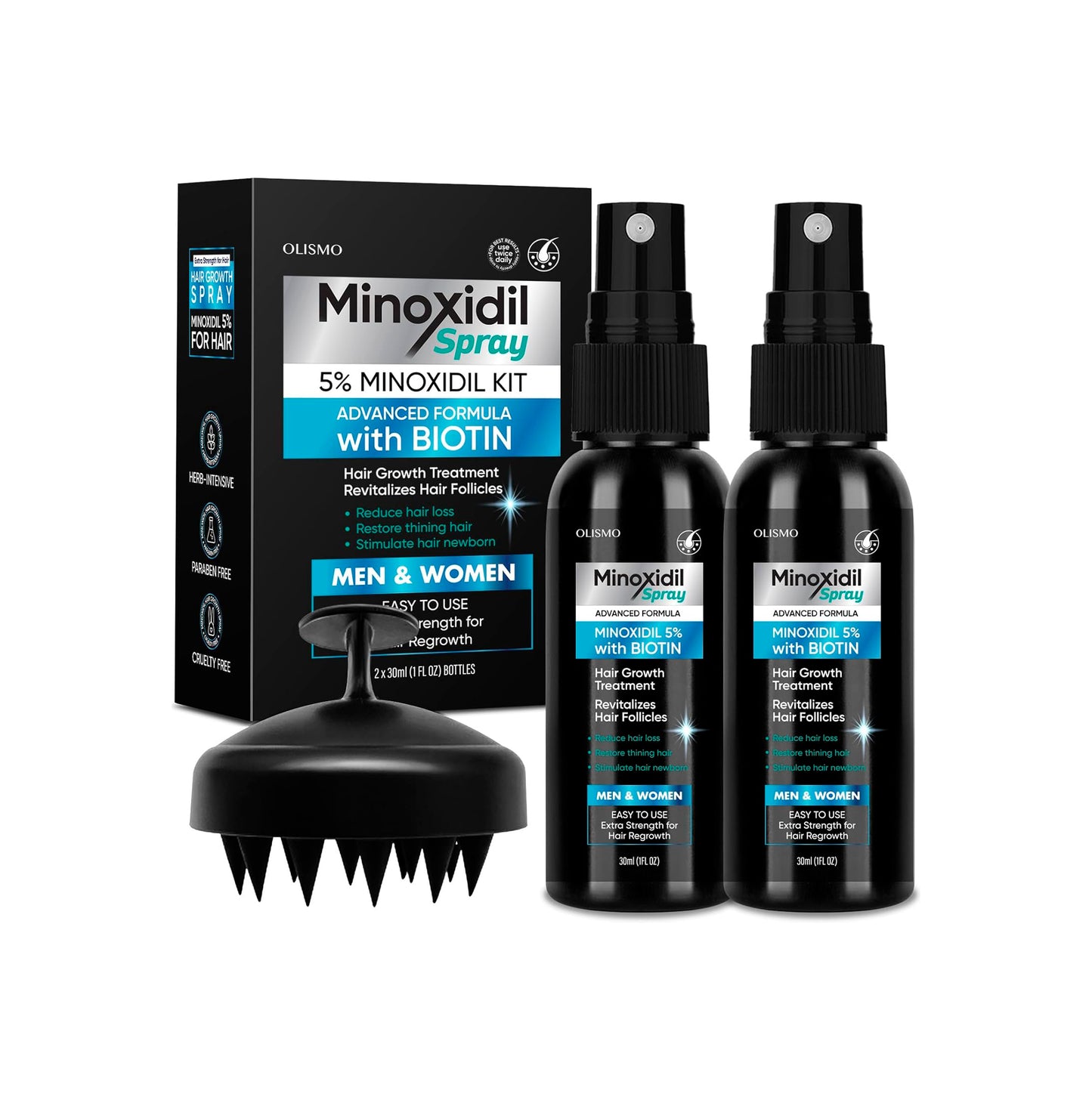 Kit trataamiento Spray para el crecimiento del cabello Minoxidil - La Tiendita de la Jose
