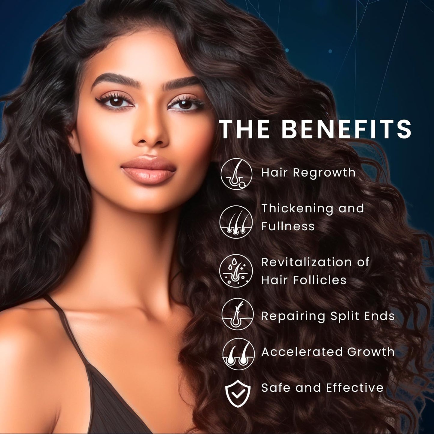 Suero para el crecimiento del cabello de minoxidil al 5%