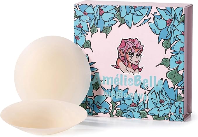 Cubrepezones de silicona adhesivos - Cubrepezones reutilizables para mujeres