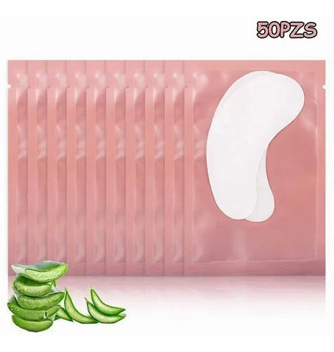 100 Parches De Hidrogel Para Extensión Y Lifting De Pestañas