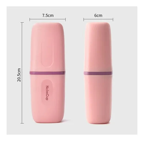 2 Pcs Soporte De Cepillos Dientes Estuche De Almacenamiento