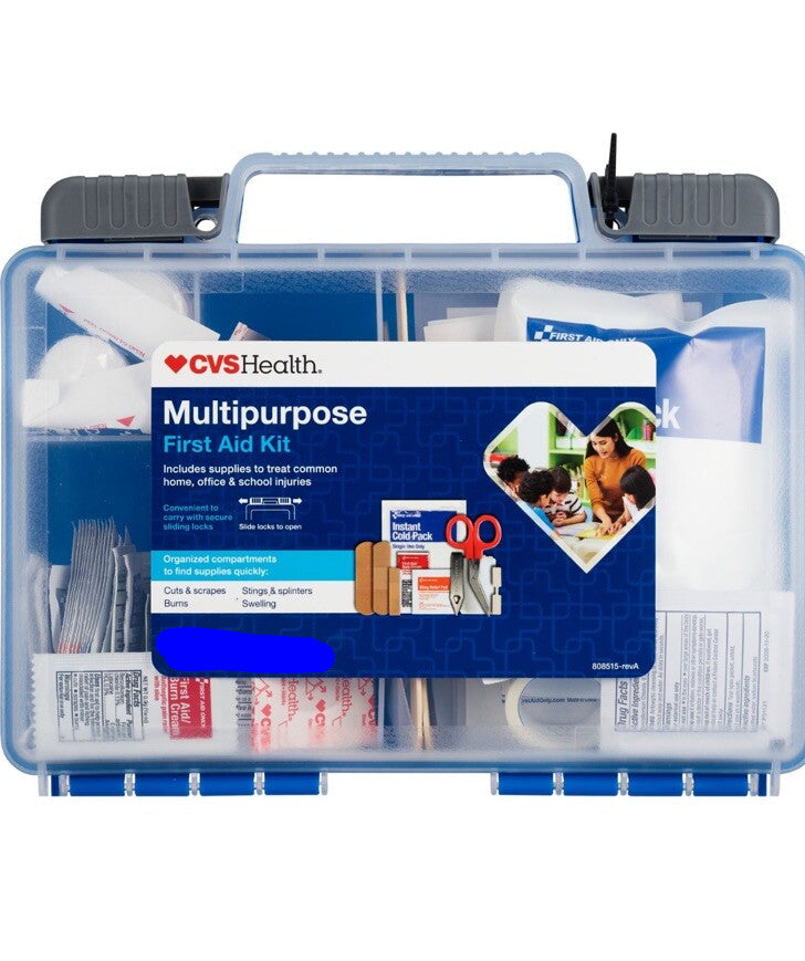 Kit de primeros auxilios de plástico multiusos CVS Health 200 piezas