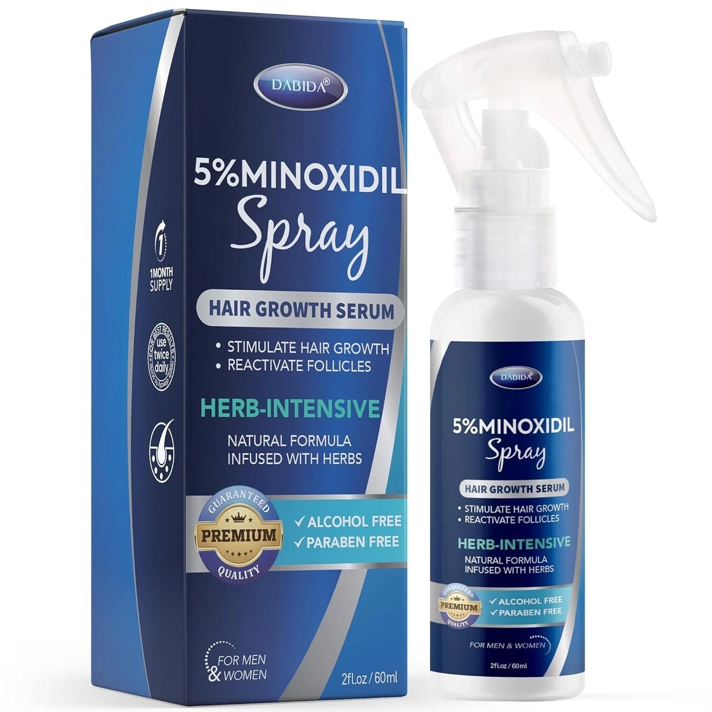 5% minoxidil para hombres y mujeres suero para crecimiento del cabello.