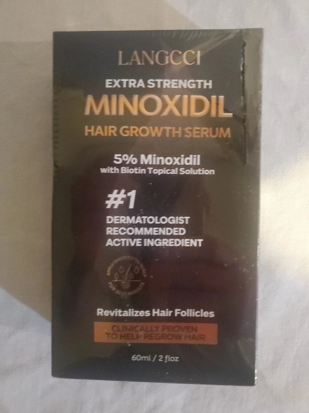 NUEVO LANGCCI EXTRA FUERZA 5% Minoxidil Biotina Solución Tópica