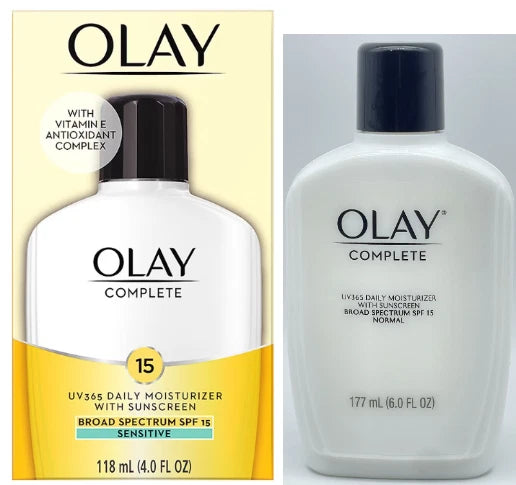 Hidratante diaria OLAY completa normal UV 365 con protector solar FPS 15