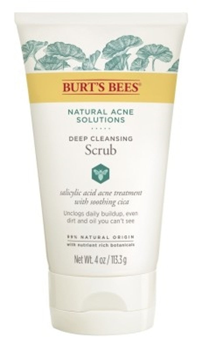 PACK 2 Burts Bees Natural Acne Solutions Exfoliante de limpieza profunda 4 oz