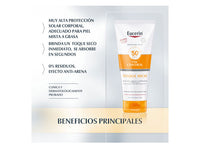 Protector solar corporal eucerin sun cream toque seco spf 50 200 ml