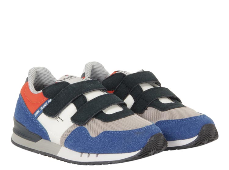 ZAPATILLAS NIÑO y NIÑA PEPE JEANS AZUL rosa MAY BK