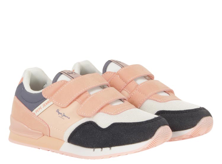 ZAPATILLAS NIÑO y NIÑA PEPE JEANS AZUL rosa MAY BK
