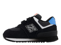 Zapatillas cuero niño new balance negro
