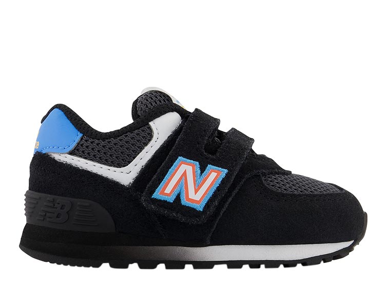 Zapatillas cuero niño new balance negro