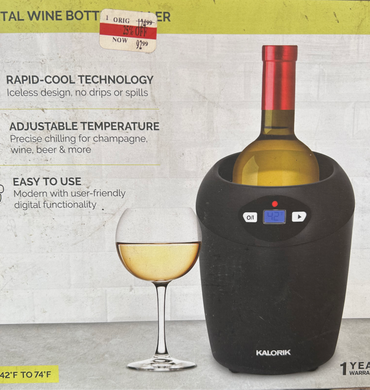 Enfriador de botella de vino digital Kalorik - La Tiendita de la Jose