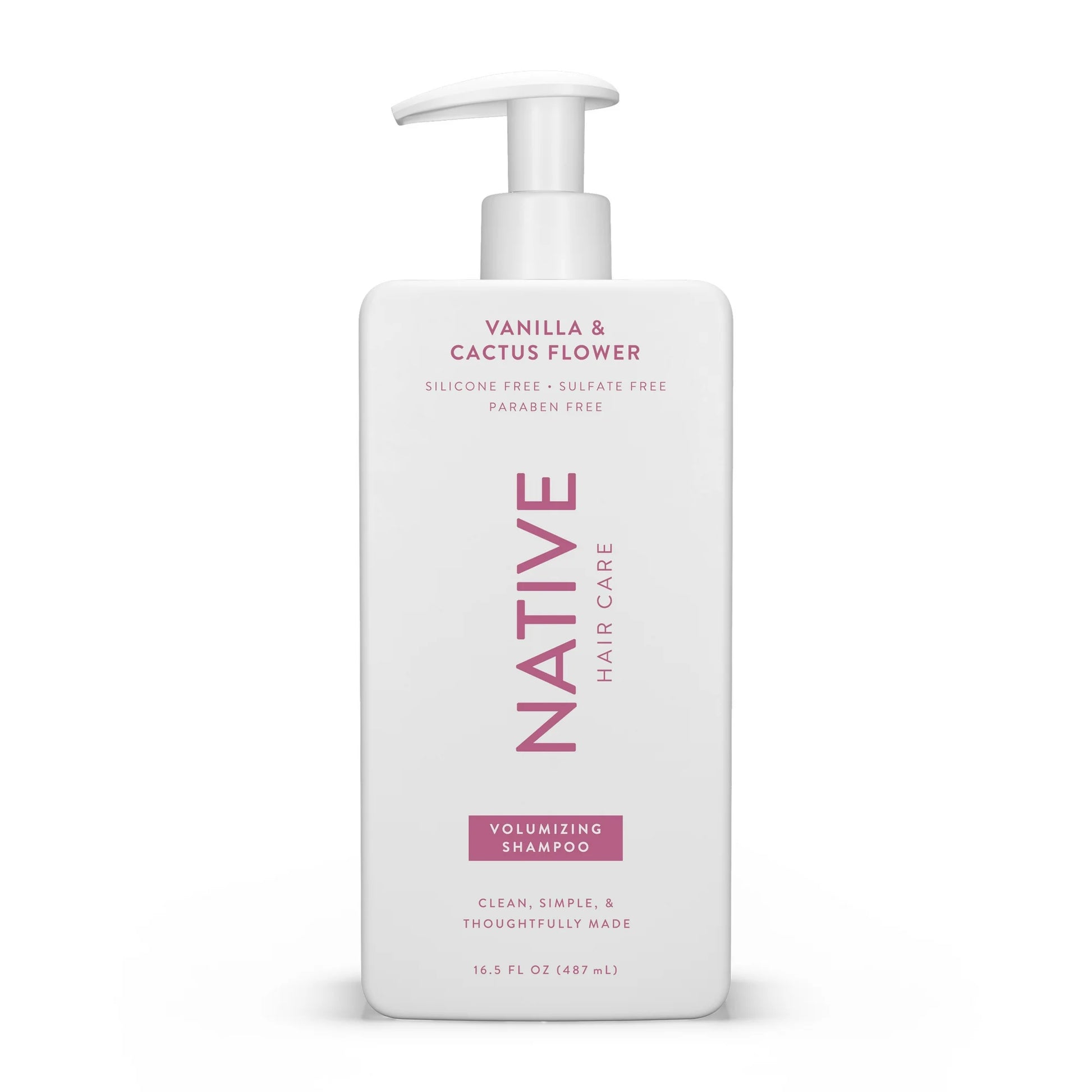Native Champú sin Sulfatos, Vainilla y Flor de Cactus, Voluminizador para Mujeres y Hombres, 16.5 fl oz - La Tiendita de la Jose