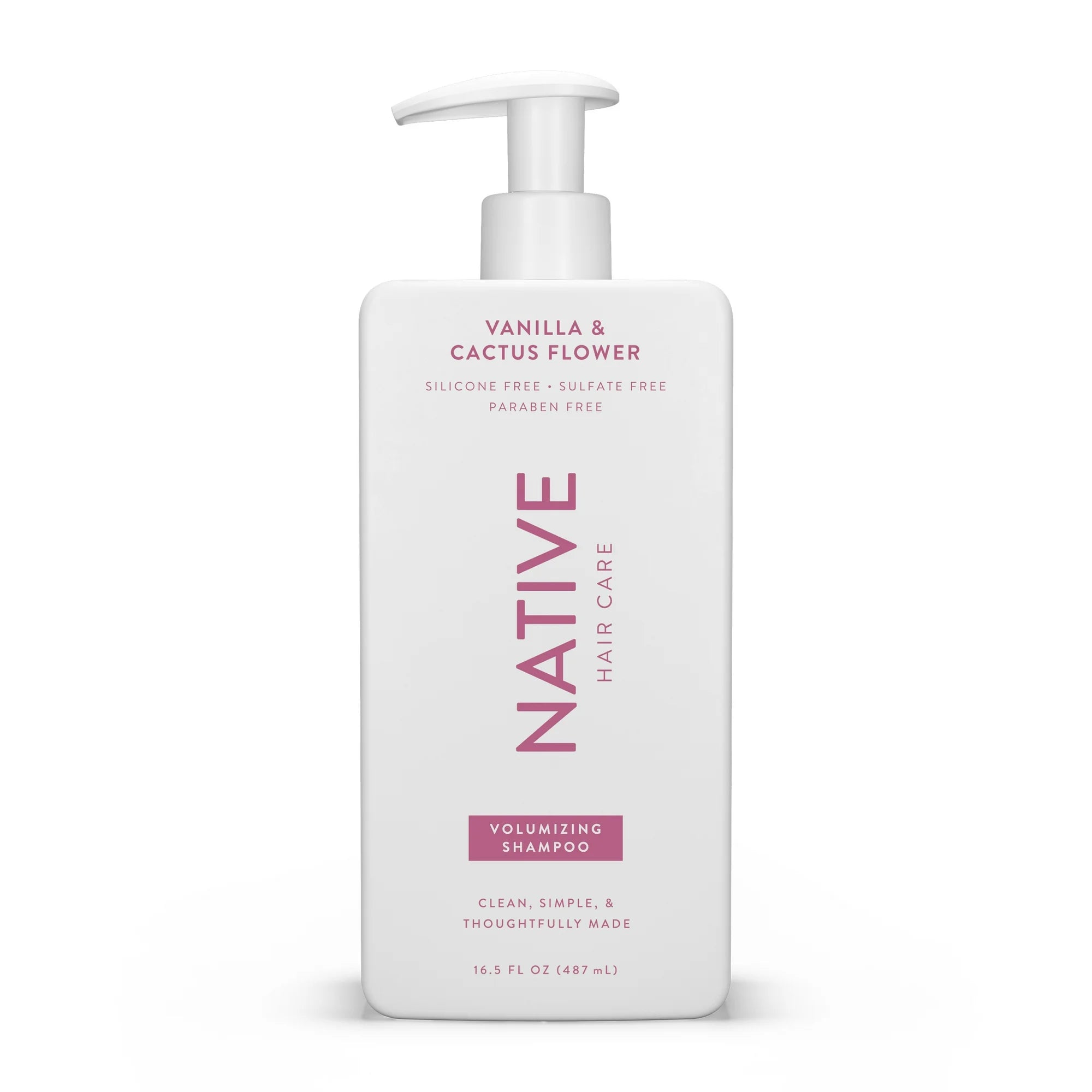 Native Champú sin Sulfatos, Vainilla y Flor de Cactus, Voluminizador para Mujeres y Hombres, 16.5 fl oz - La Tiendita de la Jose