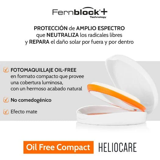 Heliocare Color Oil Free Brown FPS 50+ x 10 g Polvo Compacto
