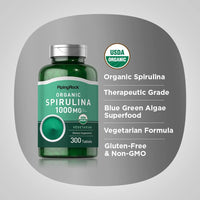 Espirulina orgánica | 1000 mg | 300 tabletas - La Tiendita de la Jose
