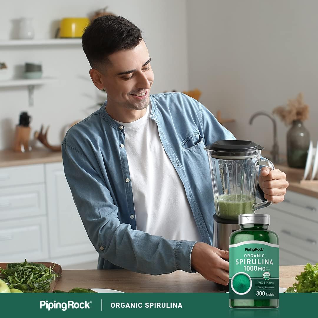 Espirulina orgánica | 1000 mg | 300 tabletas - La Tiendita de la Jose