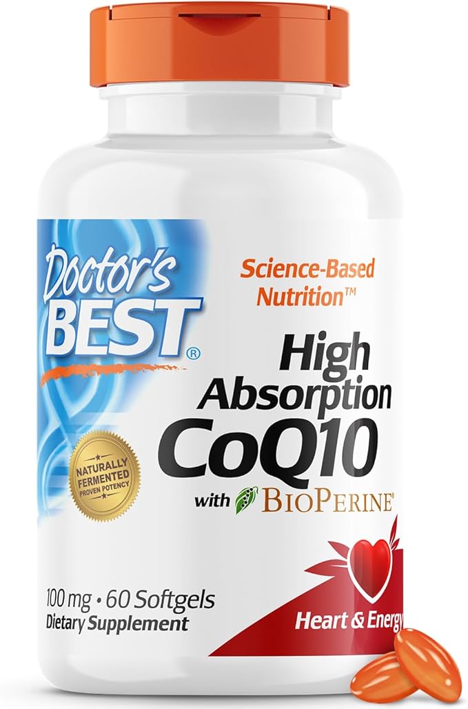 Suplemento diario CoQ10 Doctor's Best, de alta absorción - La Tiendita de la Jose