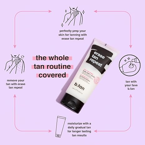 b.tan Removedor de bronceado y gel de baño