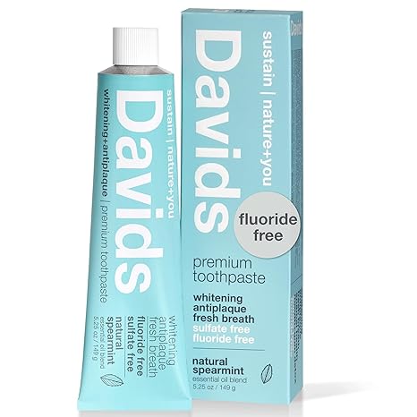 Davids, Pasta dental blanqueadora y antiplaca, Hierbabuena natural, 149 g (5,25 oz)
