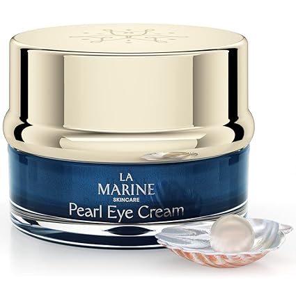LAMARINE SKINCARE Crema de ojos de perlas para ojeras e hinchazón, cafeína. - La Tiendita de la Jose