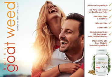 VH Nutrition | Epimedium 1100mg Supplement | Horny Goat Weed Extract | 30 Day Supply - La Tiendita de la Jose