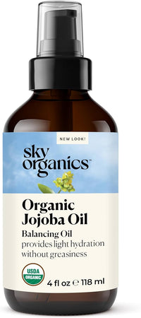 Sky Organics Organic Jojoba Oil for Face, 100% Pure & Cold-Pressed - La Tiendita de la Jose