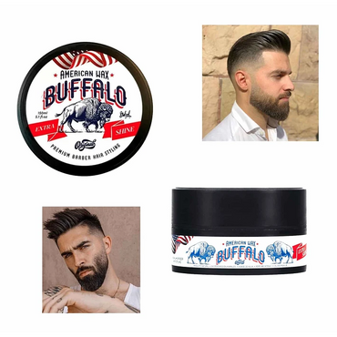 Cera capilar buffalo profesional fijación fuerte y acabado pelo brillante