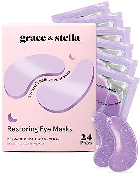 Parches para debajo de los ojos para ojos hinchados y ojeras (retinol, 24 pares) - La Tiendita de la Jose