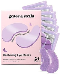 Parches para debajo de los ojos para ojos hinchados y ojeras (retinol, 24 pares) - La Tiendita de la Jose