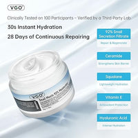 VGO Caracol Mucin 92% humectante diario hidratante facial