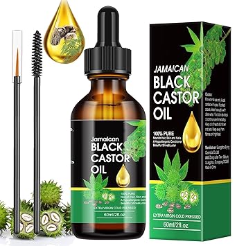 Aceite de crecimiento del cabello con aceite de ricino negro jamaicano puro - La Tiendita de la Jose