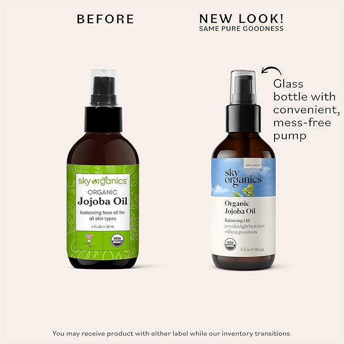 Sky Organics Organic Jojoba Oil for Face, 100% Pure & Cold-Pressed - La Tiendita de la Jose