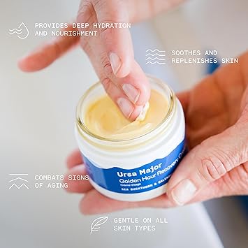 Ursa Major Hidratante facial | Crema de recuperación vegana para hidratación facial diaria | Repara e hidrata | Fórmula natural para todo tipo de piel