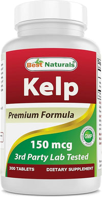 Best Naturals Suplemento Kelp 150 Mcg, 300 unidades - La Tiendita de la Jose
