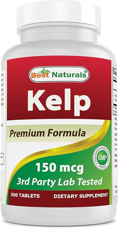 Best Naturals Suplemento Kelp 150 Mcg, 300 unidades - La Tiendita de la Jose