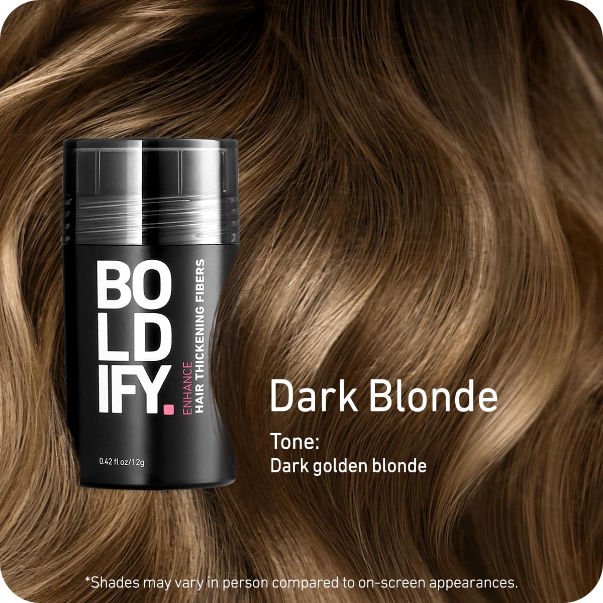 Fibras de pelo para el cabello fino (rubio oscuro) BOLDIFY