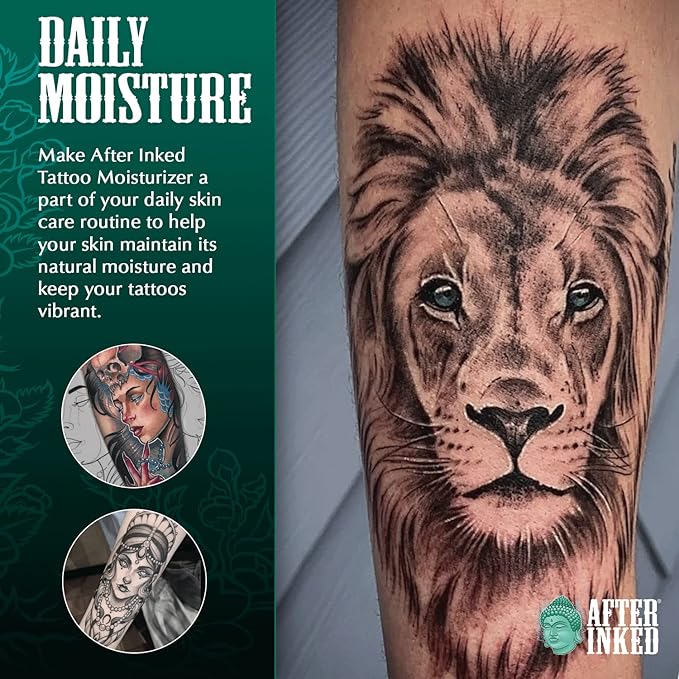 Loción hidratante y para el cuidado posterior de tatuajes entintados (tubo de 3 oz)