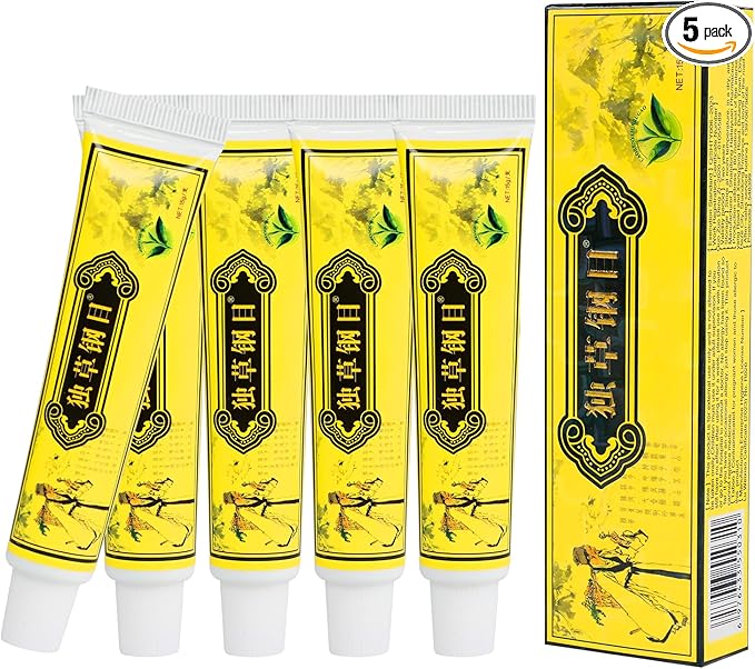 5 unids chino herbario crema dermatitis y eccema prurito psoriasis ungüento