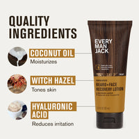 Every Man Jack Loción para Recuperación de Barba Bourbon Envejecido.