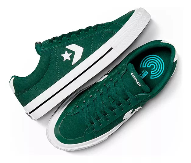 Zapatilla Converse Sport Casual Hombre Verde - Blanco