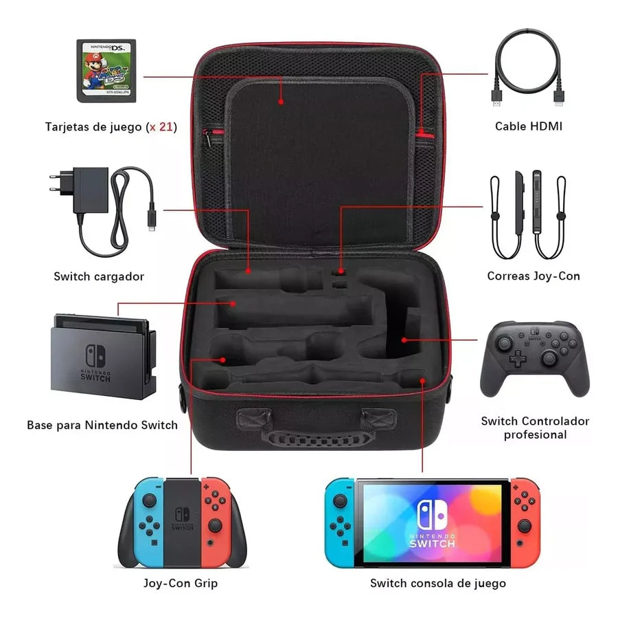 Maleta Funda Para Nintendo Switch Consola Correa De Hombro - La Tiendita de la Jose