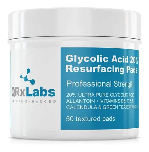 Qrxlabs Almohadillas Acido Glicolico 20% Tratamiento Exfolia - La Tiendita de la Jose