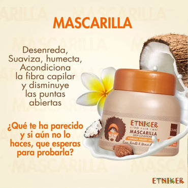 Mascarilla Acondicionadora Etniker 300g Coco, Karite Y Monoi - La Tiendita de la Jose