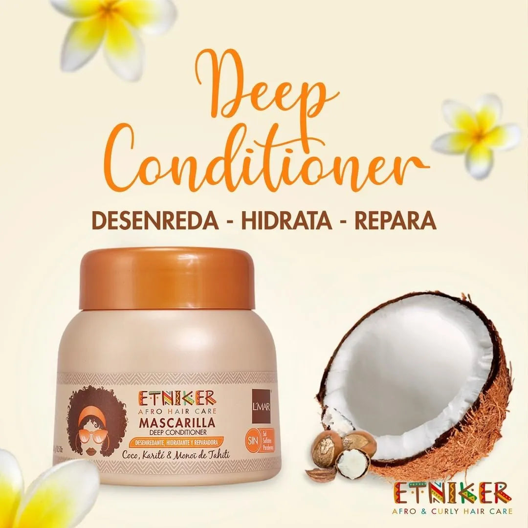 Mascarilla Acondicionadora Etniker 300g Coco, Karite Y Monoi - La Tiendita de la Jose